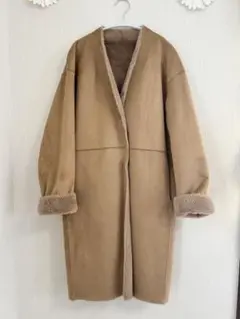 【シーズンオフSALE 】美品　QTUME リバーシブルムートンコート