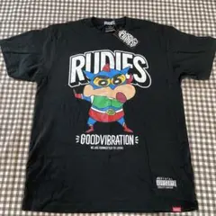 RUDIE'S アクション仮面 Tシャツ 半袖 ブラック　Lサイズ