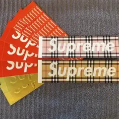 Supreme & Burberry ステッカーセット