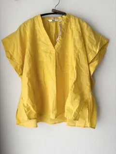 UNIQLO ユニクロ　新品未使用　刺繍ブラウス　エンブロイダリーシャツ　黄色