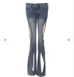 THEREDTHERED S cutting denim 3 lace