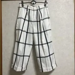 AZUL チェック ワイドパンツ