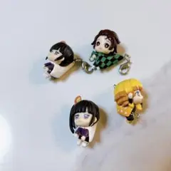 鬼滅の刃 キーホルダー 4個セット つりさげ ガチャガチャ