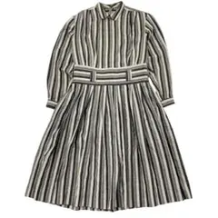 HIROKO KOSHINO 長袖ワンピース レディース9A3 グレー系