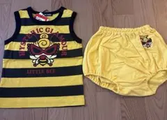 ヒスミニ LITTLE BEE ボーダータンクトップセットアップ90