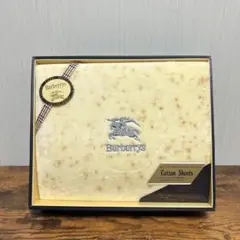 【ジャンク品・シミあり】Burberrys コットンシーツ 140×240cm
