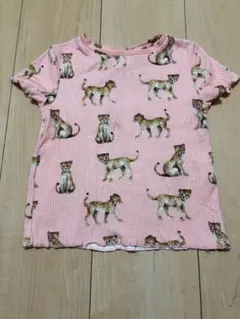 チーター柄 ピンク Tシャツ　H&M　k.kijakコラボ
