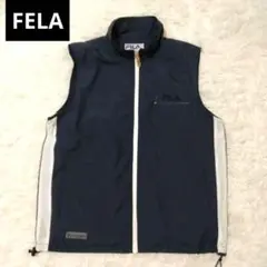 FILA フィラゴルフネイビー ノースリーブベストサイズL
