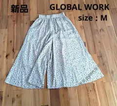 【新品】GLOBAL WORK サラサラサテンワイドフレアパンツ