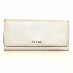 PRADA(プラダ) 長財布 - アイボリー レザー