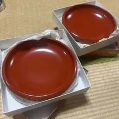 【新品】山中漆器 本うるし塗り 飛鳥鉢　8.0 アスカボール　朱のうつわ　箱付き 新品】山中漆器 本うるし塗り 飛鳥鉢 8.0 アスカボール 朱の