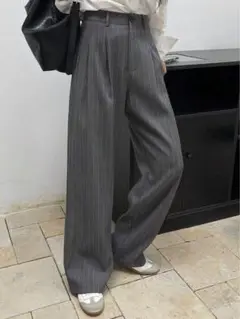 SHEIN DAZY ストライプ柄 カジュアル ビジネスロングパンツ スラックス
