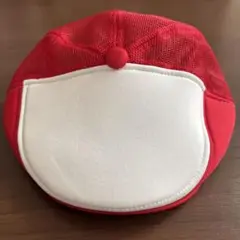 赤いメッシュベレー帽 スナップバック式