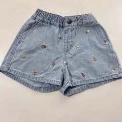 【未着用品】リトルウィークエンド　デニムショートパンツ　100センチ