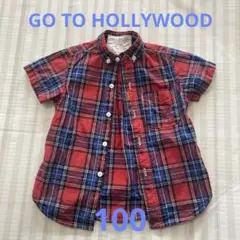 GO TO HOLLYWOOD チェック半袖シャツ　100サイズ　フィス