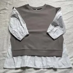GU 異素材　カットソー