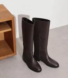 【新品未使用】BEAMS レザーロングブーツ ブラウン 36 本革 REMME