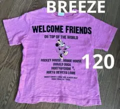 BREEZE ブリーズ　キッズ　Tシャツ　120 ピンク　ミニー　ディズニー