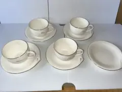 今月末出品終了+最終価格‼️RICHFIELDたち吉　コーヒーカップ・ソーサー4脚