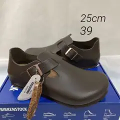 新品未使用 ビルケンシュトック ロンドン レザー ダークブラウン 39 25cm