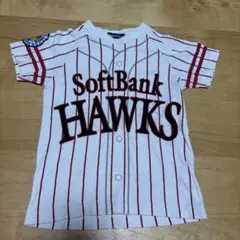 SoftBank Hawks ストライプ Tシャツ 110