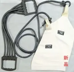 新中古★ミズノ柔道トレーニングチューブ 黒 フリーサイズ[釣り手＆引き手]他