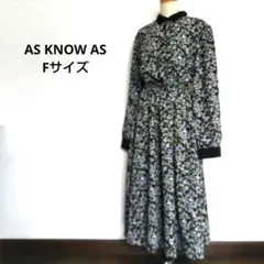 AS KNOW AS 花柄ロングワンピース