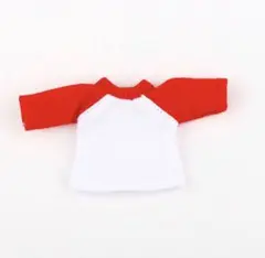 ねんどろいど服　オビツ11服　ドール服　　長袖Tシャツ　赤