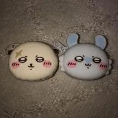 ちいかわ　おかおミニシリコンポーチ　ラッコ　モモンガ