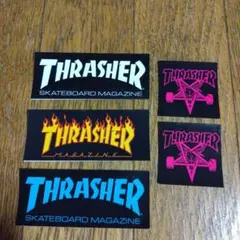 THRASHER thrasher シール ステッカー ローソン 5枚