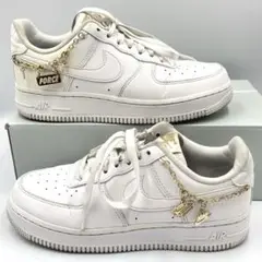 チャーム付き✨NIKE エアフォース1 DD1525 レザースニーカー　23
