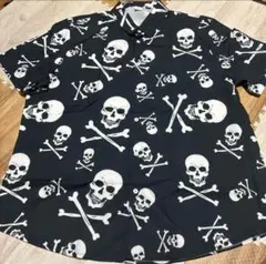 新品 スカル ドクロ ロック シャツ アロハ