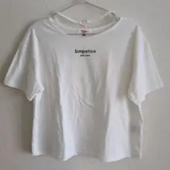 ピンクラテ　半袖Tシャツ ハートチョーカー S ホワイト