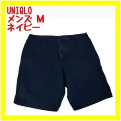 【美品】ユニクロ チノショートパンツ ハーフパンツ メンズ M ネイビー
