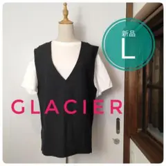 【2点セット】GLACIER　グラシア　Tシャツ付きベスト　新品　Ｌ