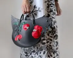 極美品 ミナペルホネン tori bag ポシェット/オリーブ 鳥バッグ 牛革 ミナペルホネン mina perhonen tori bag とりバッグ (ba85-2405