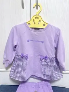 【美品】紫のセットアップ風 90cm