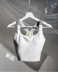 最終値下げ☆スカーラ新品Yストラップロゴブラトップ