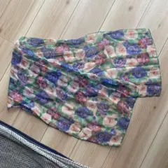 新品未使用　花柄ストール・ショール