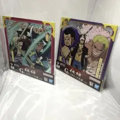 ワンピース メタリック色紙 ミホーク ロー セット