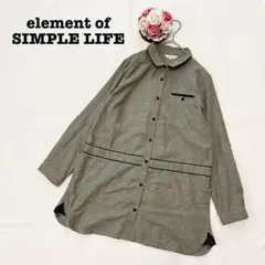 エレメントオブシンプルライフ　レディース　長袖シャツ　チュニック　M ベージュ