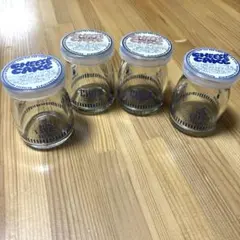 チルク CHILK チーズケーキ空瓶 4個セット プリン瓶 ガラス瓶