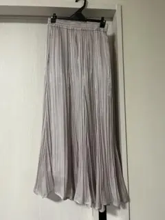 グローバルワーク シャイニー ロングスカート プリーツ キラキラ