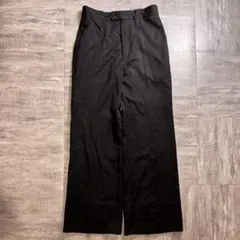 【90's】USED ワイドスラックス　ブラック　ワイドパンツ