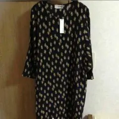 ☺️ANNA STUDIO☺️シルクワンピース M ブラック タグ付き新品 ❶
