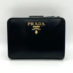 【美品】 PRADA ヴィッテロ ムーブ 二つ折り財布 RFID搭載 ブラック