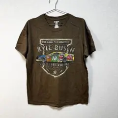 NASCAR × m&m's KYLE BUSCH レーシングTシャツ L 茶