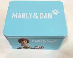 非売品 Marly&Dan オリジナル缶 フードストッカー 青 未使用