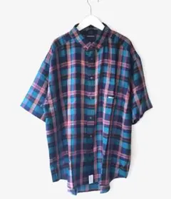 DESCENDANT HYANNIS B.D SS SHIRT チェックシャツ
