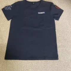 AVIREX U.S.NAVY ネイビー 厚手Tシャツ Fサイズ